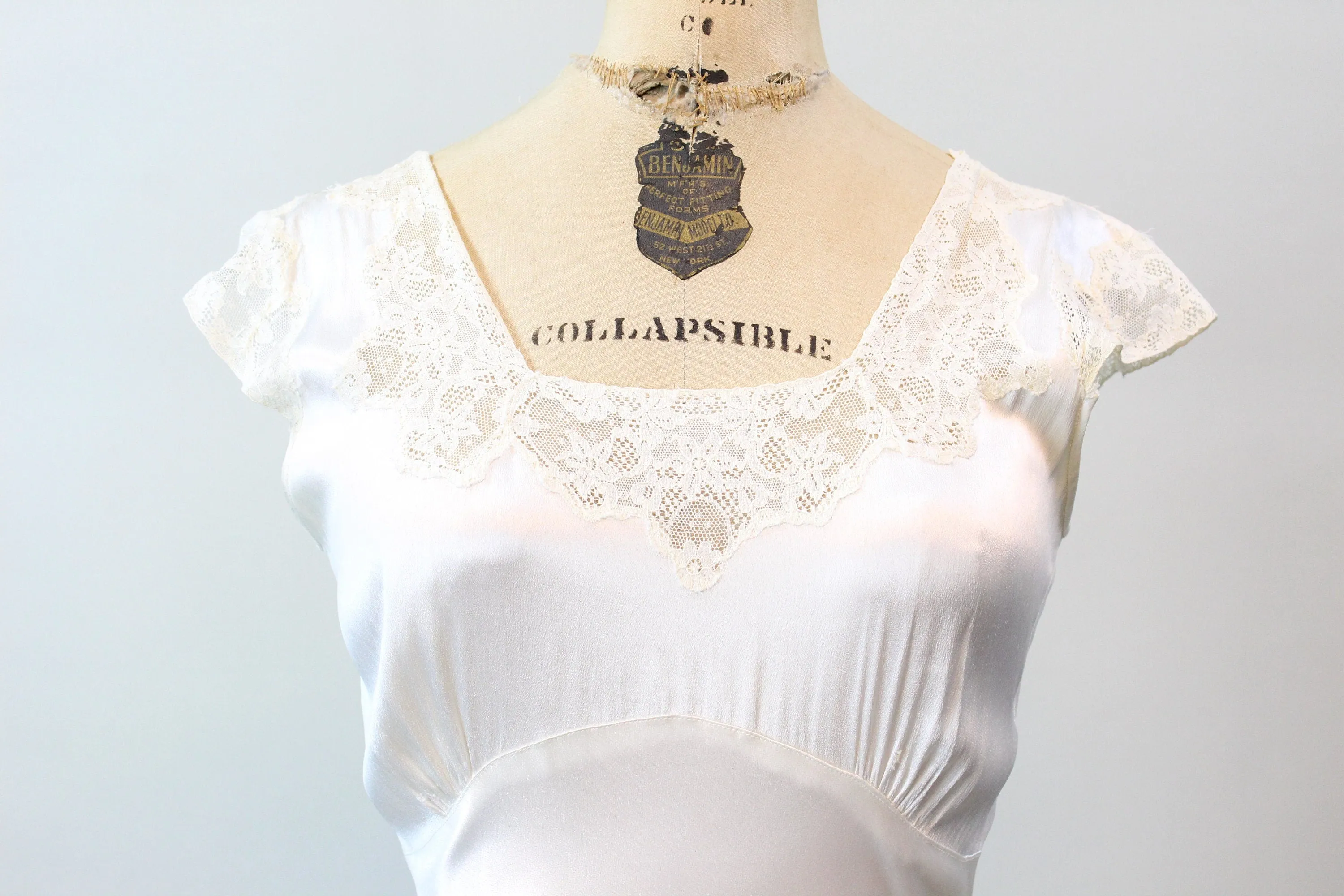 1930s LIQUID SATIN slip dress nightgown xs | new spring summer