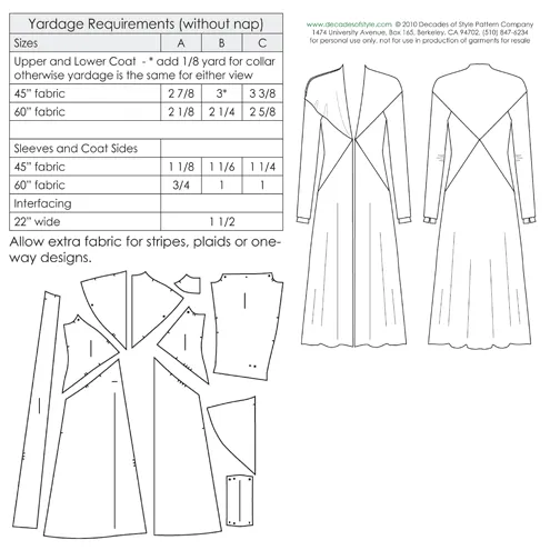 #3010 1930s Crossing Coat