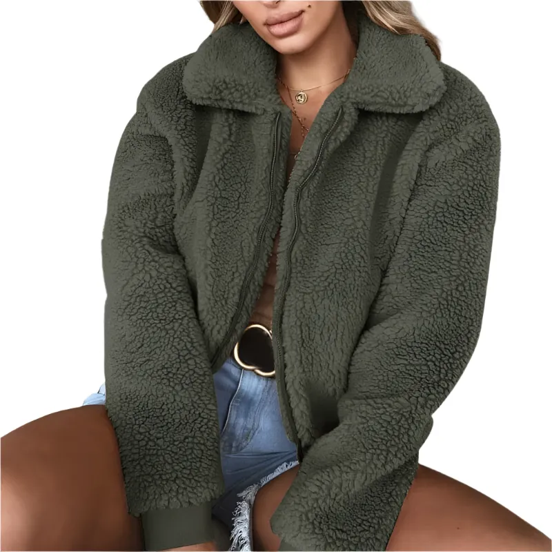 Aakifah – Fluffy Fleece Jacket for Ultimate Winter Comfort For Women