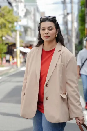 AKFORPM LOML BLAZER IN BEIGE
