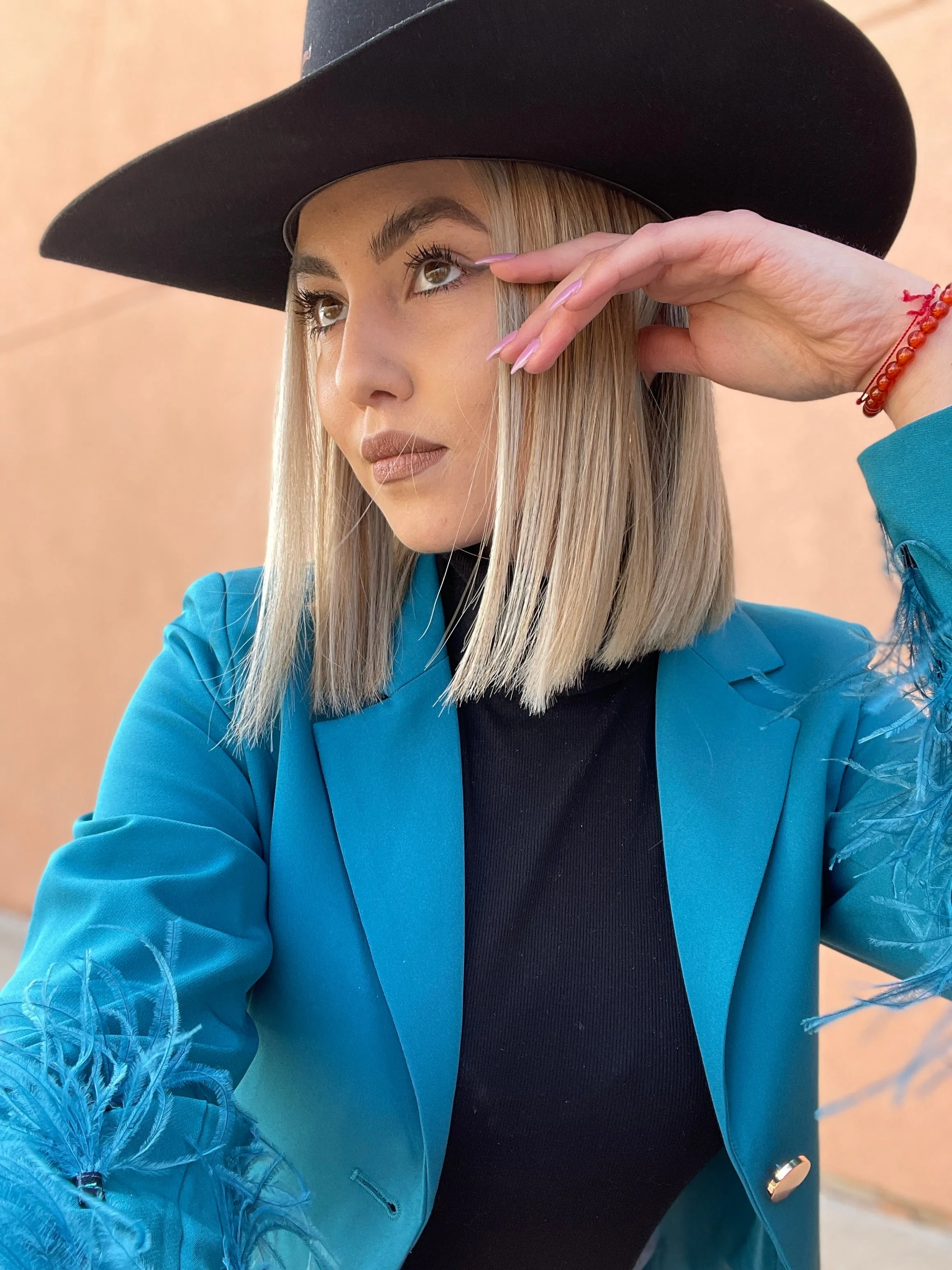 Alicia Teal Blazer