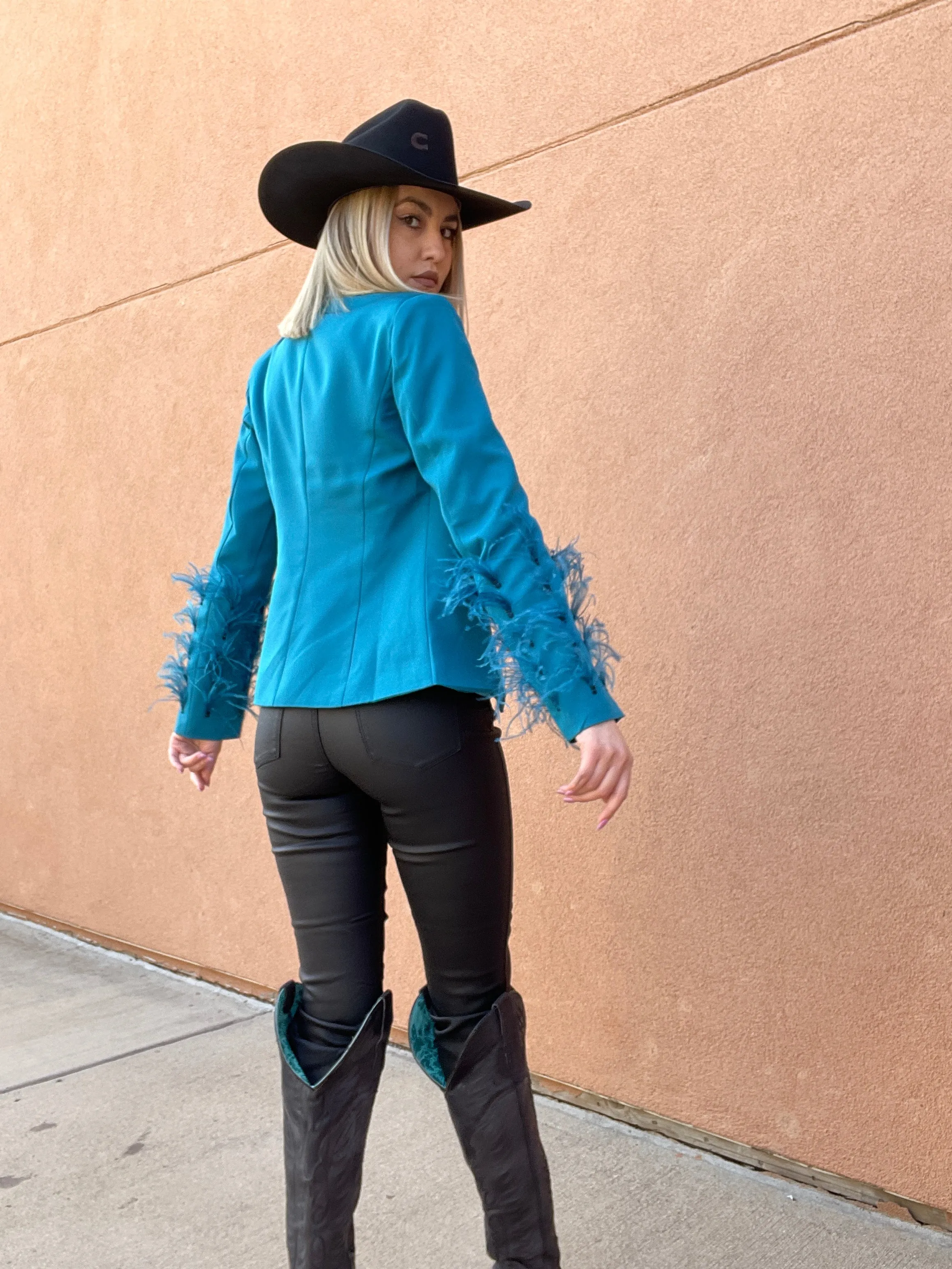Alicia Teal Blazer