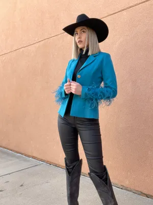 Alicia Teal Blazer