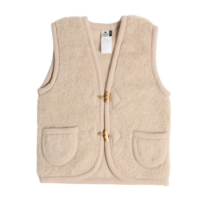 Alwero children's wool vest 'Alpen' English Tea
