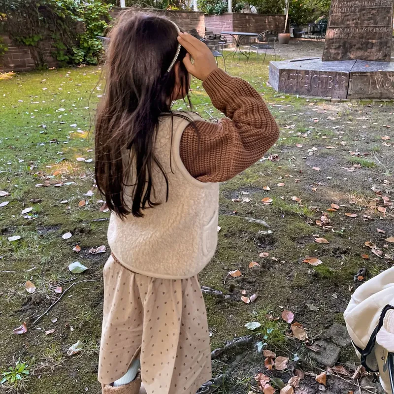 Alwero children's wool vest 'Alpen' English Tea