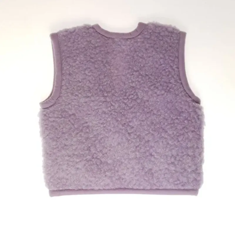 Alwero children's wool vest 'Alps' purple