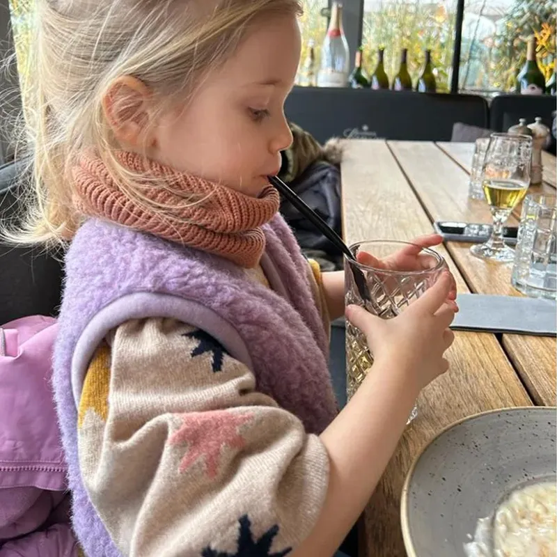 Alwero children's wool vest 'Alps' purple