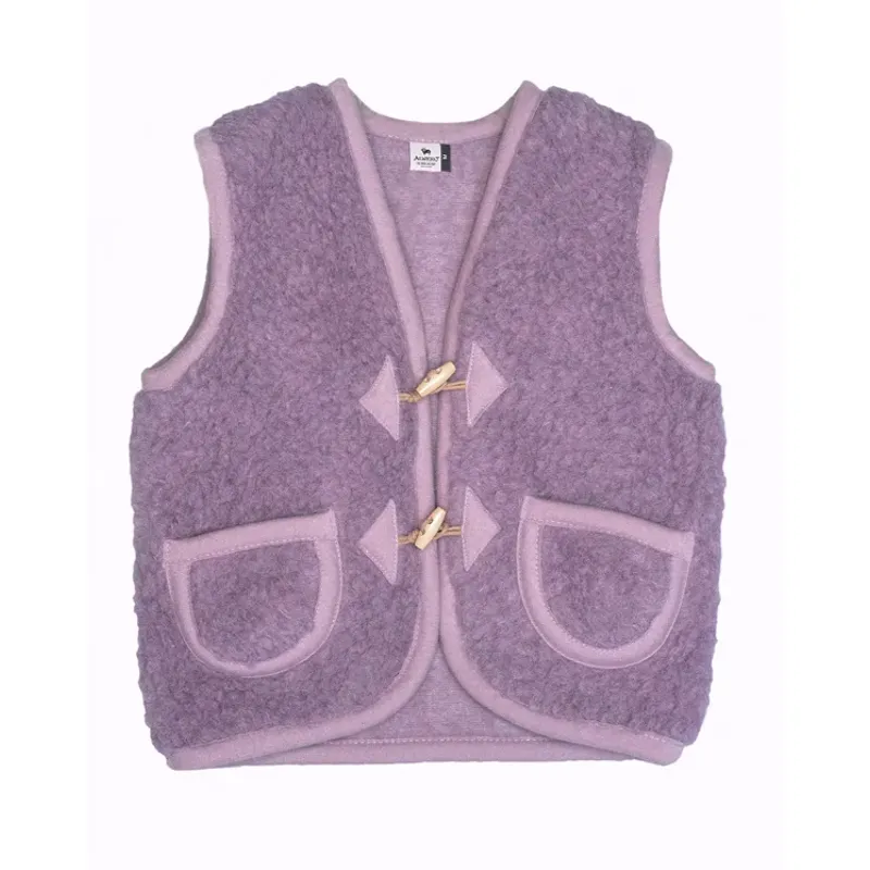 Alwero children's wool vest 'Alps' purple