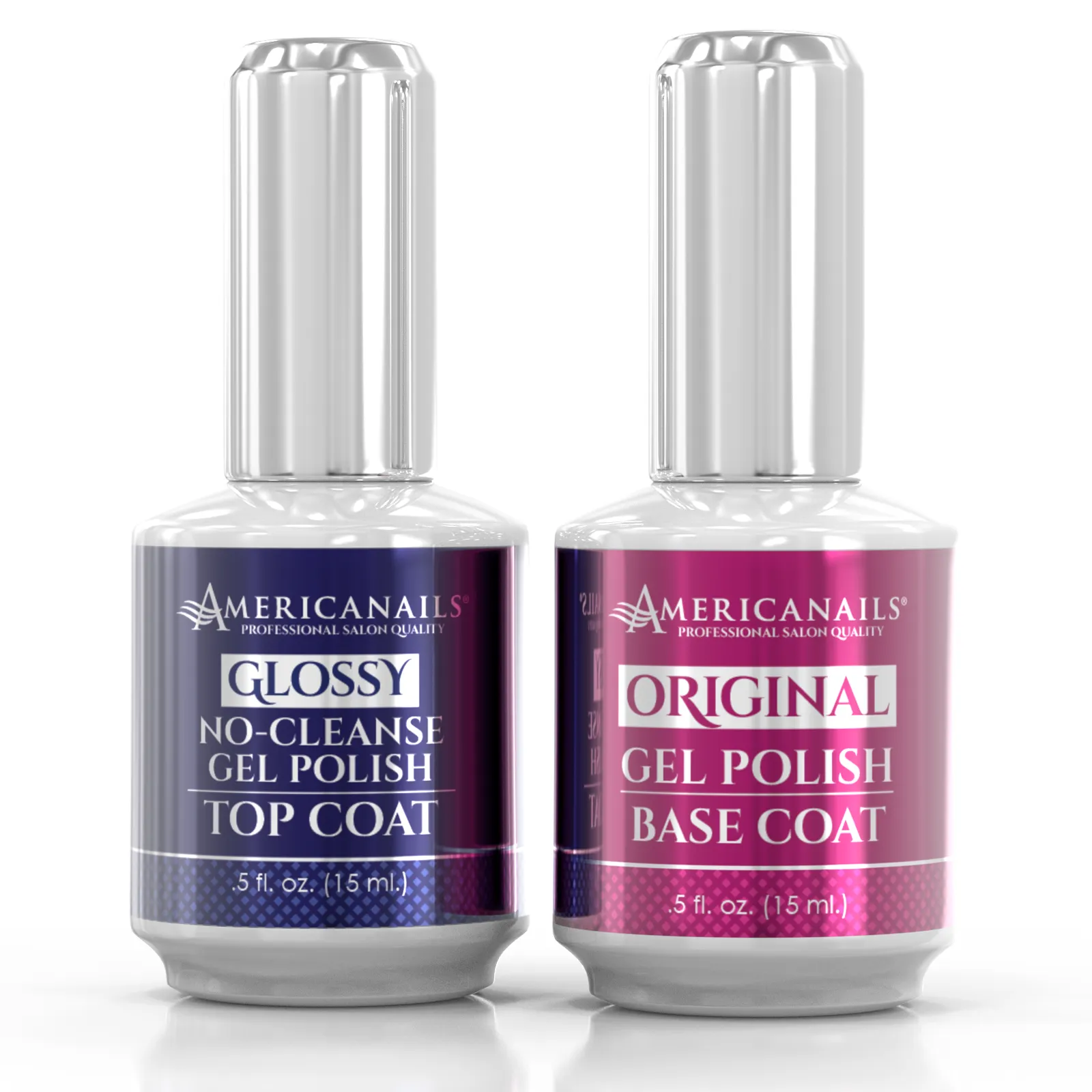 Americanails Gel Mani Base   No-Cleanse Top Coat Duo, .5oz