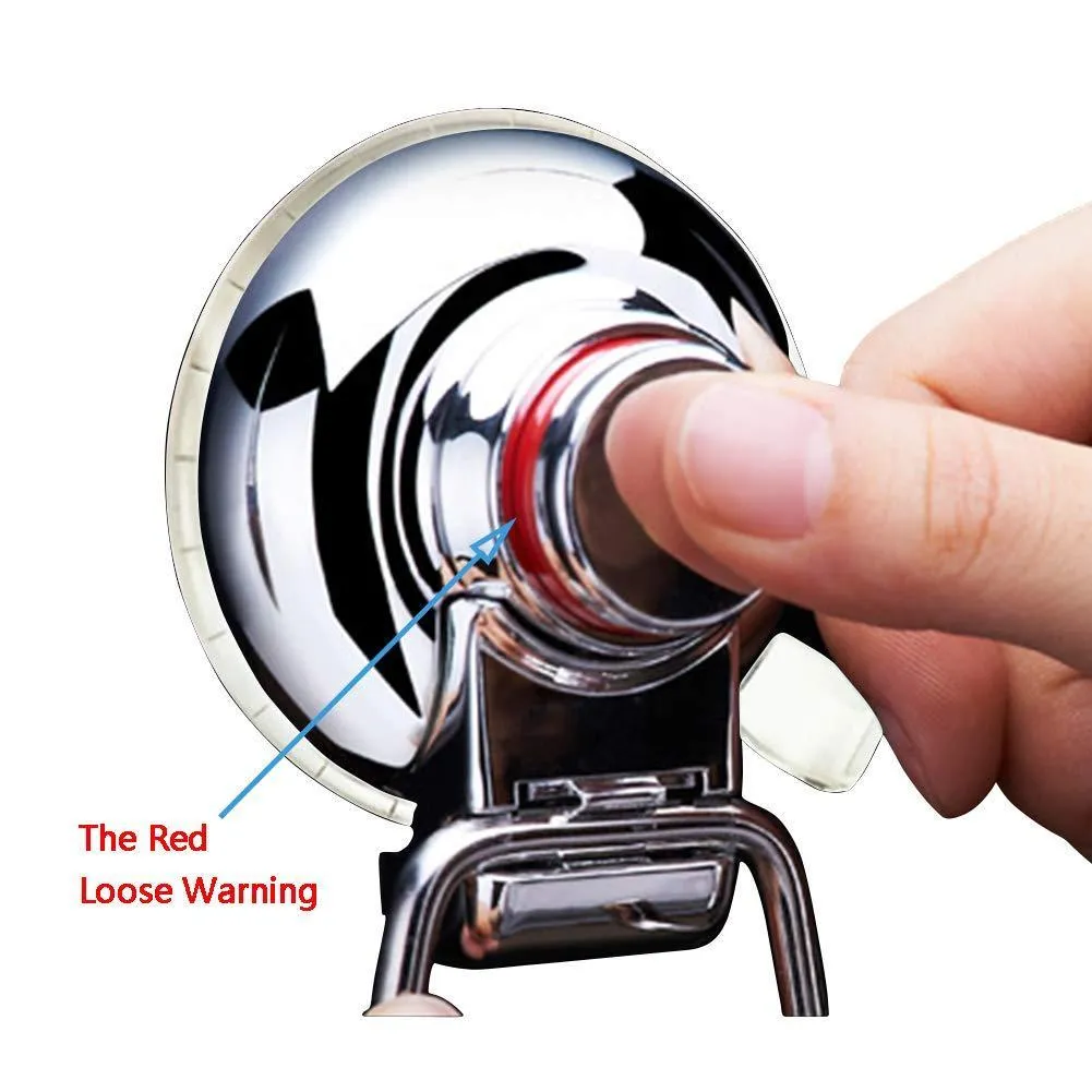 Ancome Powerful Vacuum Suction Cup Hooks Holder, Strong Stainless Steel Hooks for Bathroom & Kitchen, Towel Hanger Storage