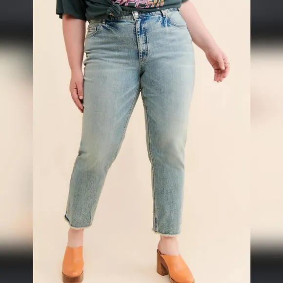 Anthroplogie Pilcro High Rise Vintage Straight Jeans NEW WITH TAGS