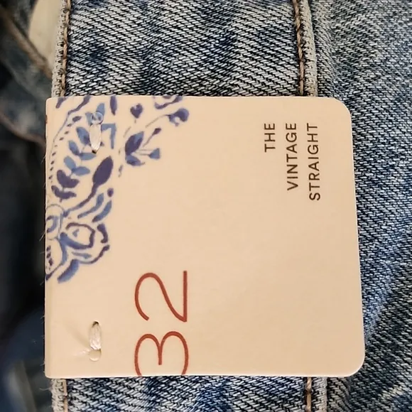 Anthroplogie Pilcro High Rise Vintage Straight Jeans NEW WITH TAGS
