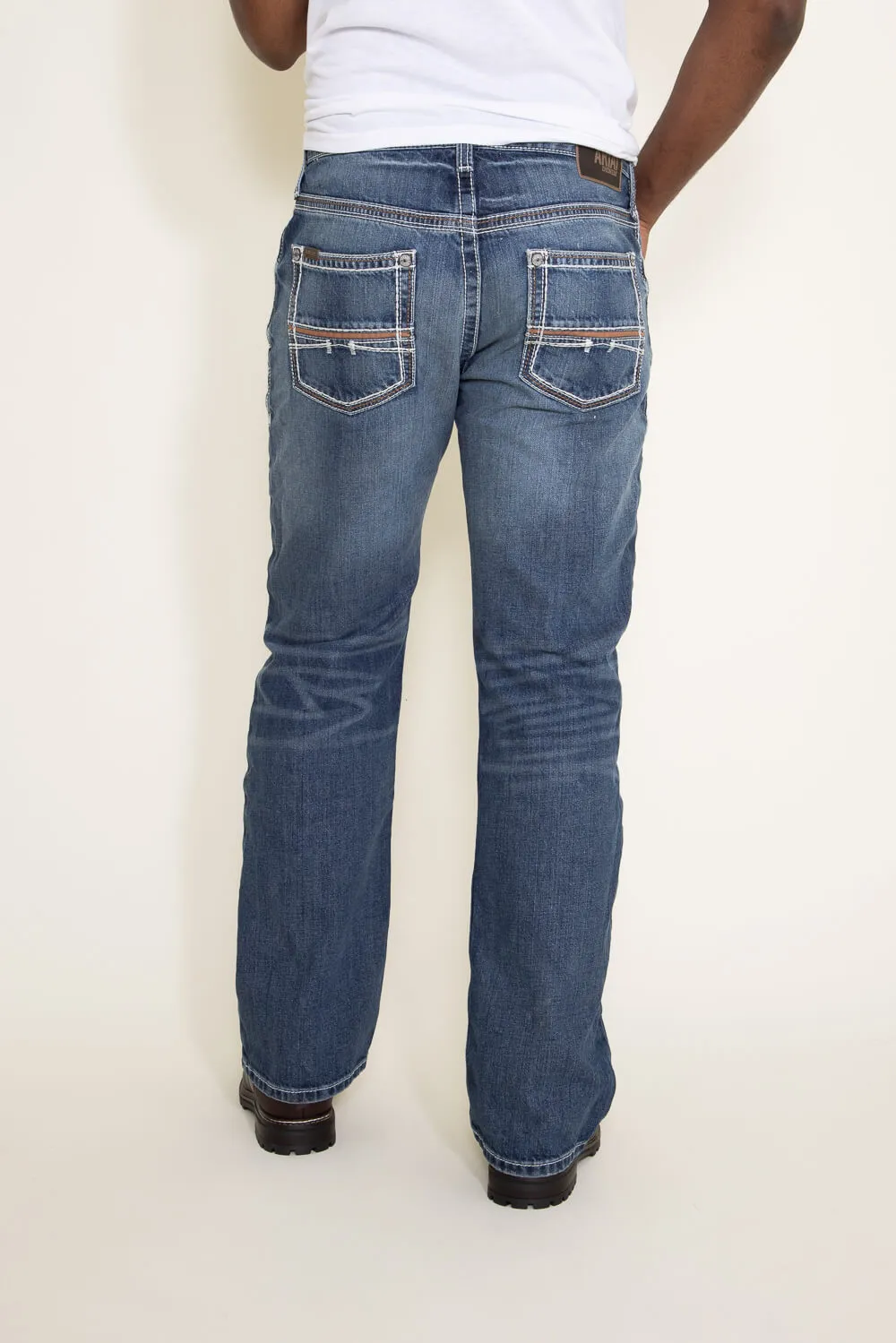 Ariat M4 Coltrane Relaxed Bootcut Jeans for Men | 10017511-DURANGO