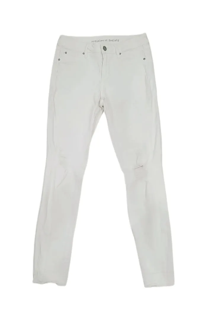 Articles Of Society White Jeans Size 26