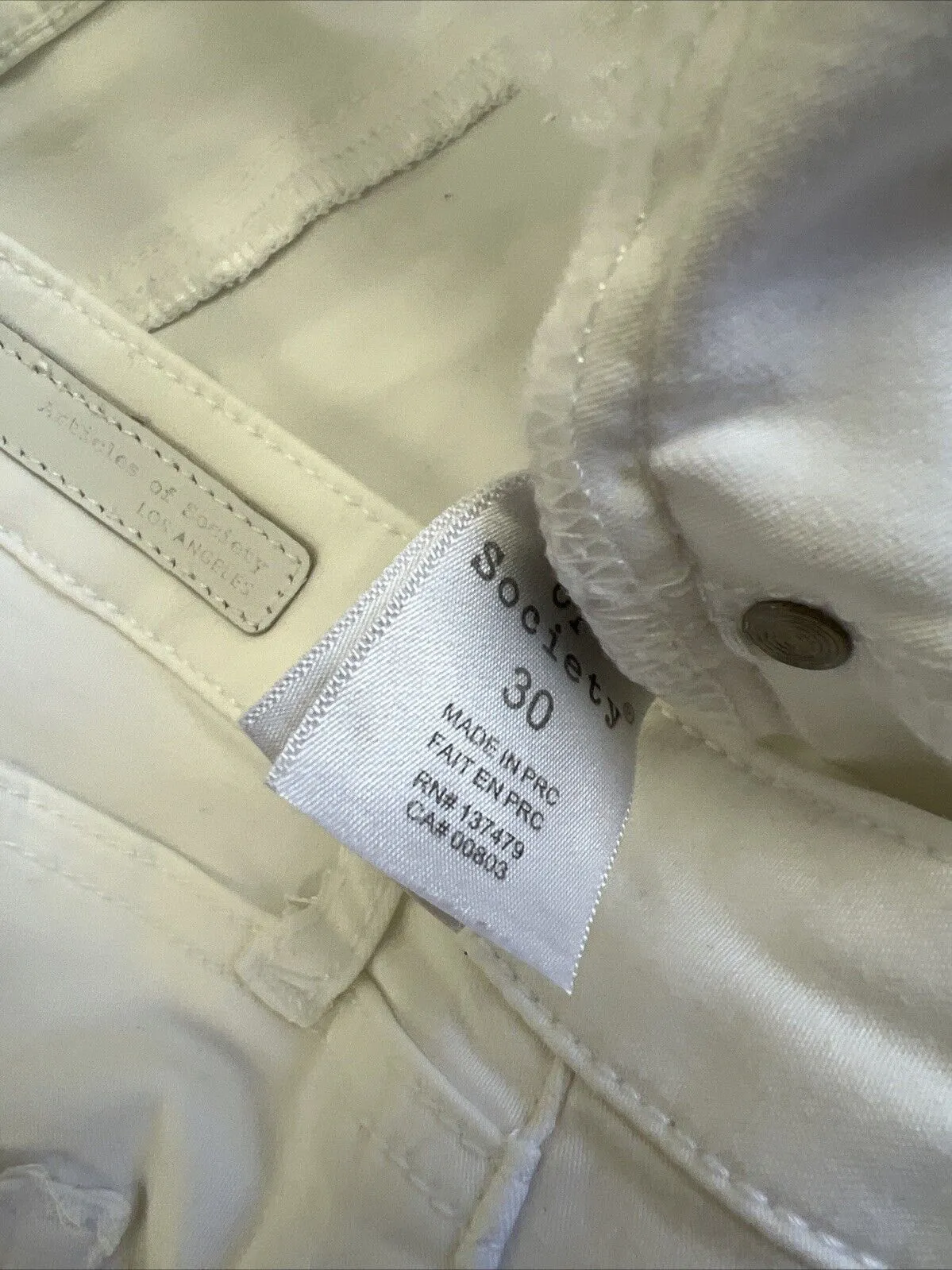 Articles of Society Womens White Stretch Skinny Jeans Size 30