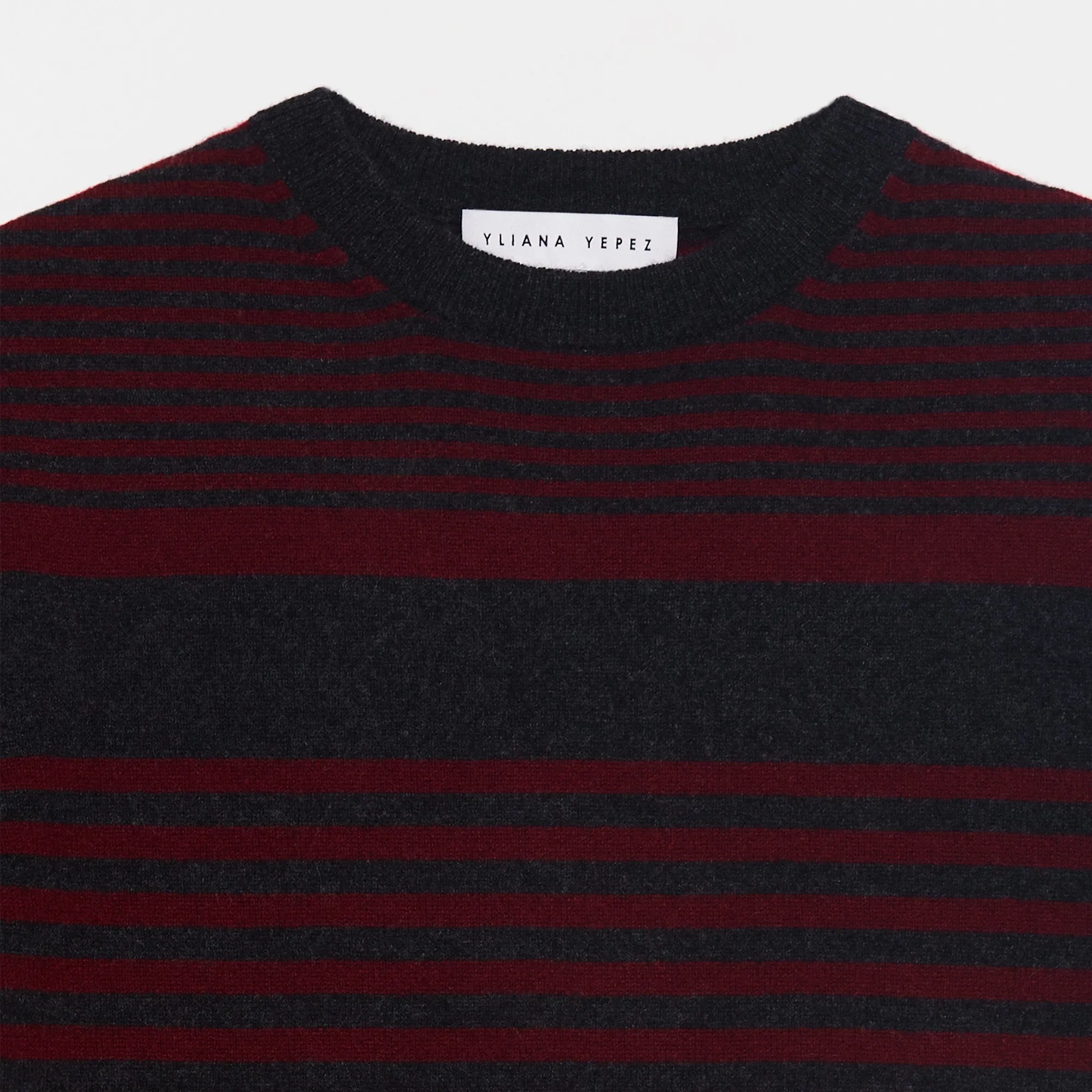 Aspen sweater cashmere bordeaux/dark grey