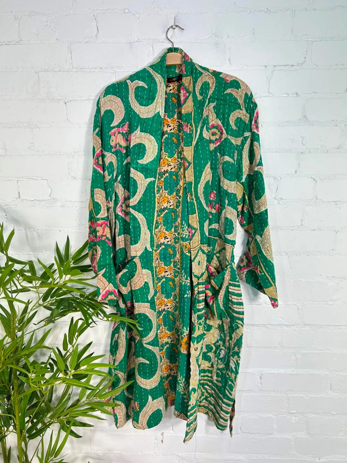 Assorted Long Quilted Kimono