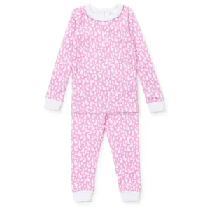 AVA GIRLS’ PAJAMA PANT SET - EASTER TIME PINK