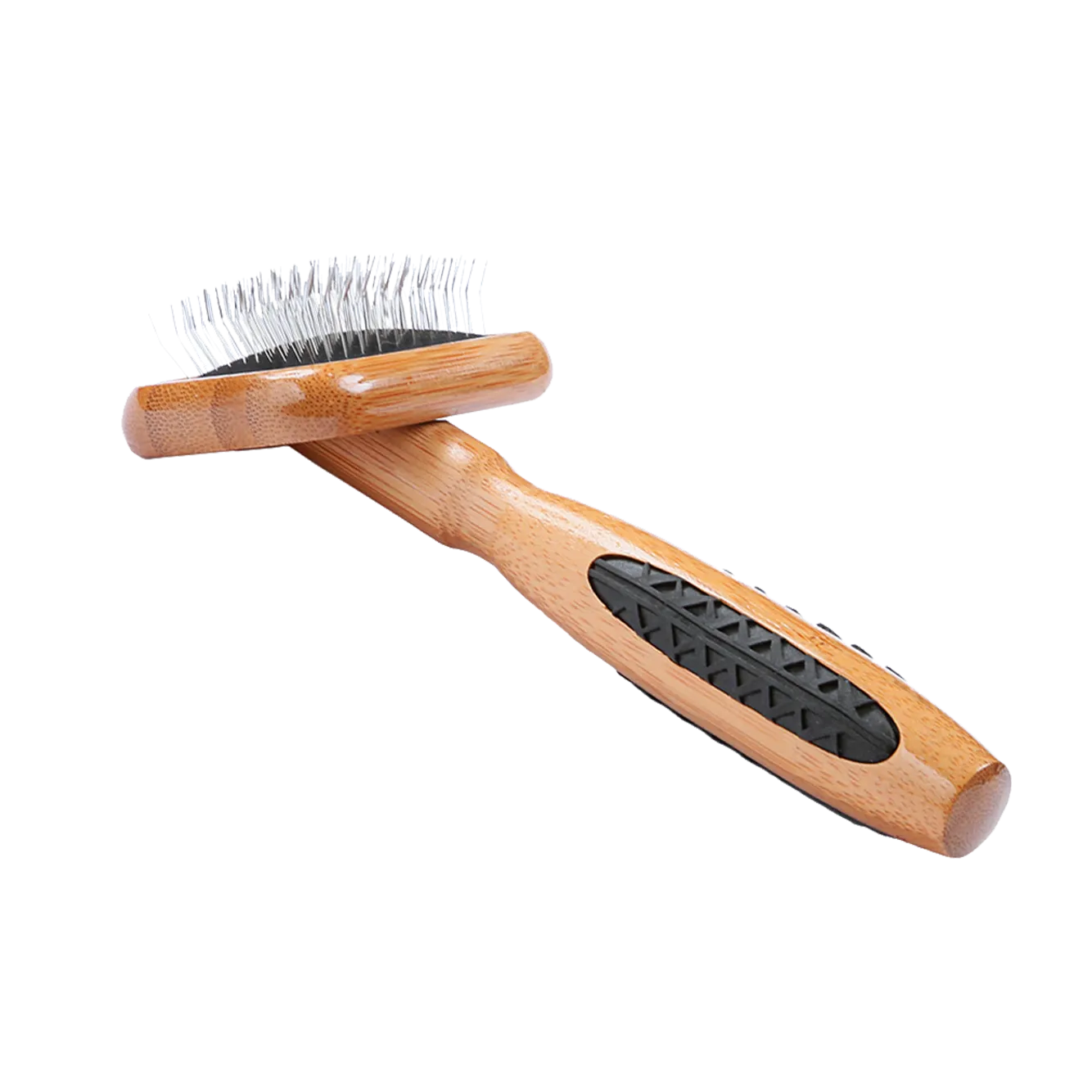 Bass Brushes - De-Matting Slicker - Bamboo Handle
