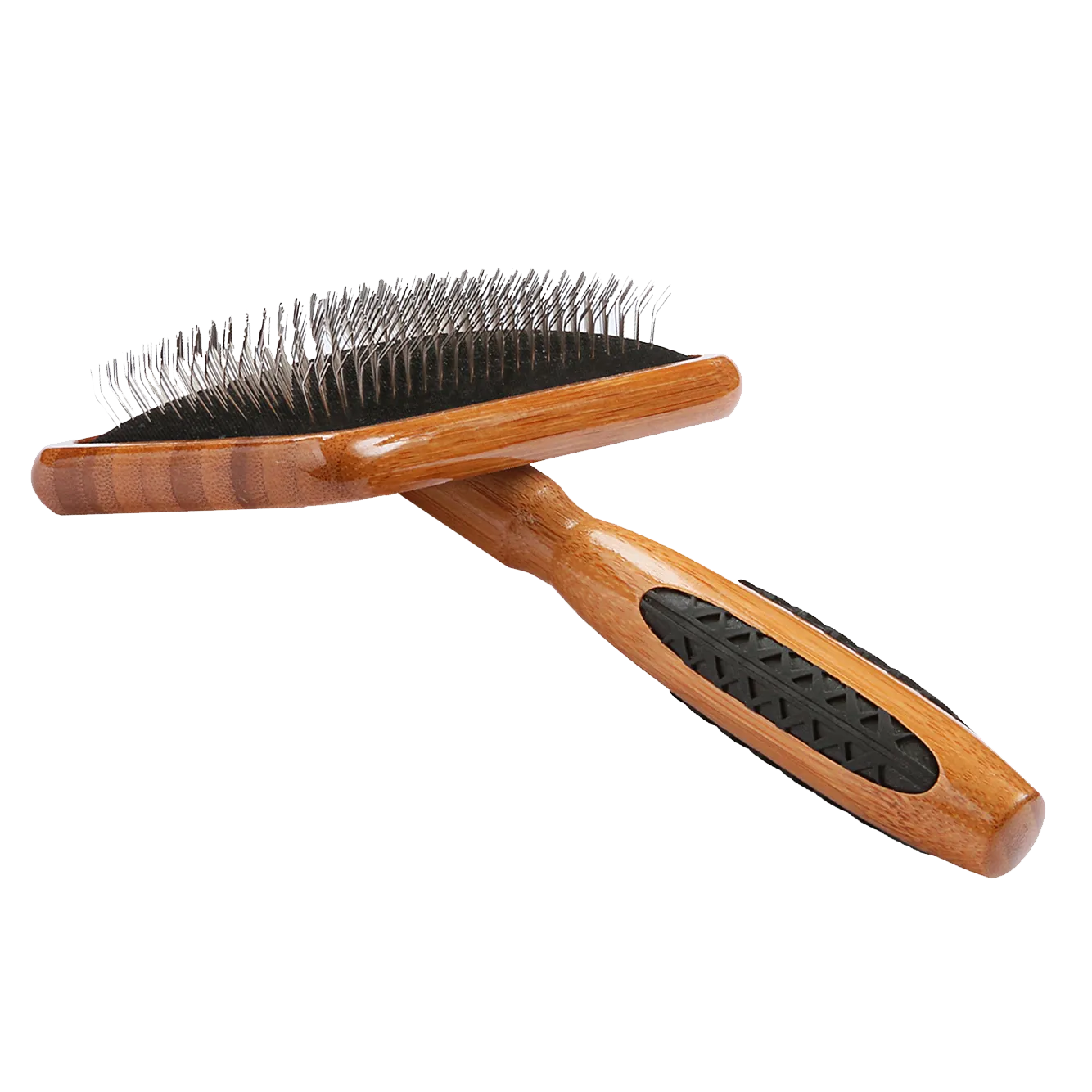 Bass Brushes - De-Matting Slicker - Bamboo Handle