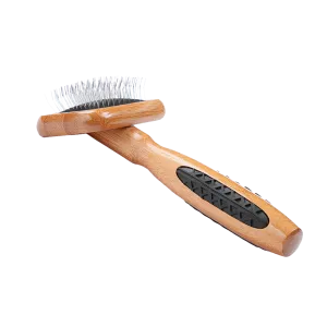 Bass Brushes - De-Matting Slicker - Bamboo Handle