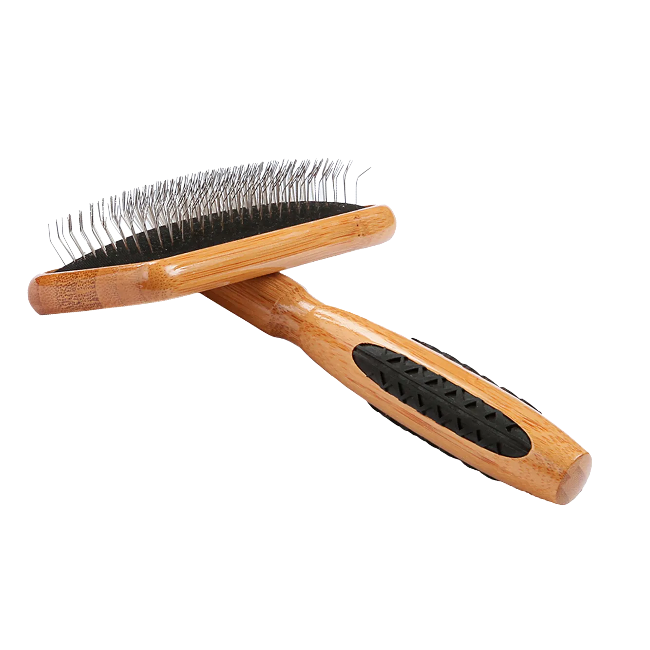 Bass Brushes - De-Matting Slicker - Bamboo Handle
