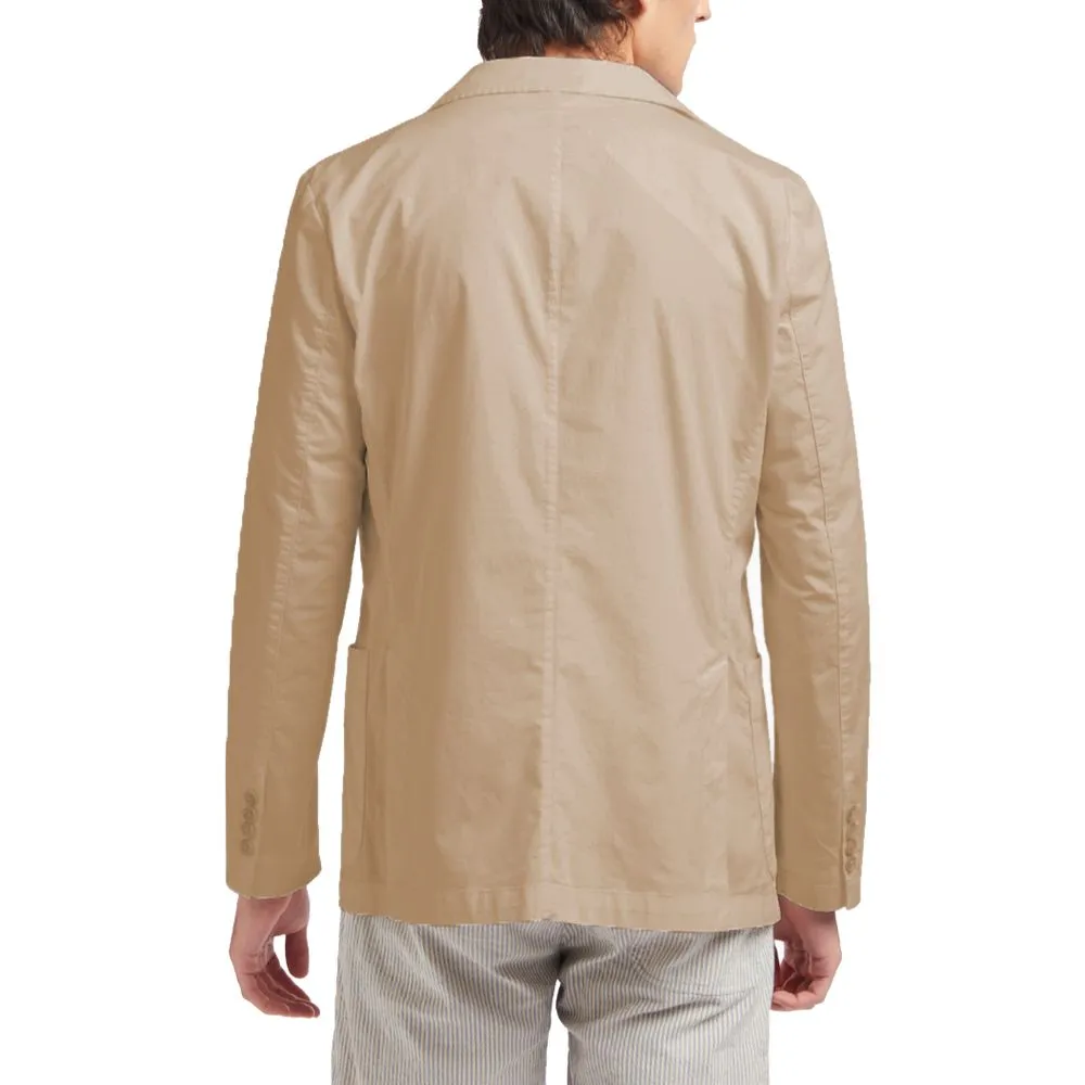 Beige Cotton Blazer