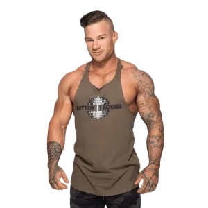 Better Bodies Team BB Stringer V2 Washed Green