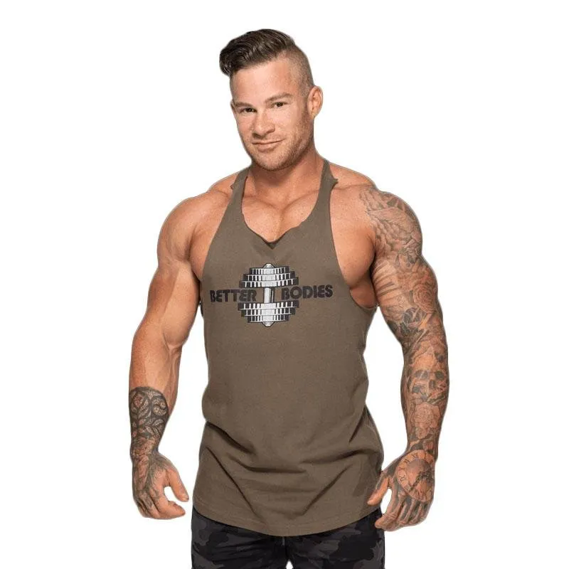 Better Bodies Team BB Stringer V2 Washed Green