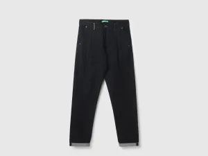 Black Relaxed Fit Men's Jeans