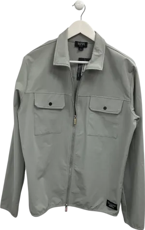 boohooMan Grey Long Sleeve Lightweight Jacket UK M