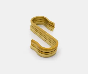 Brass S-hook 5 Pack