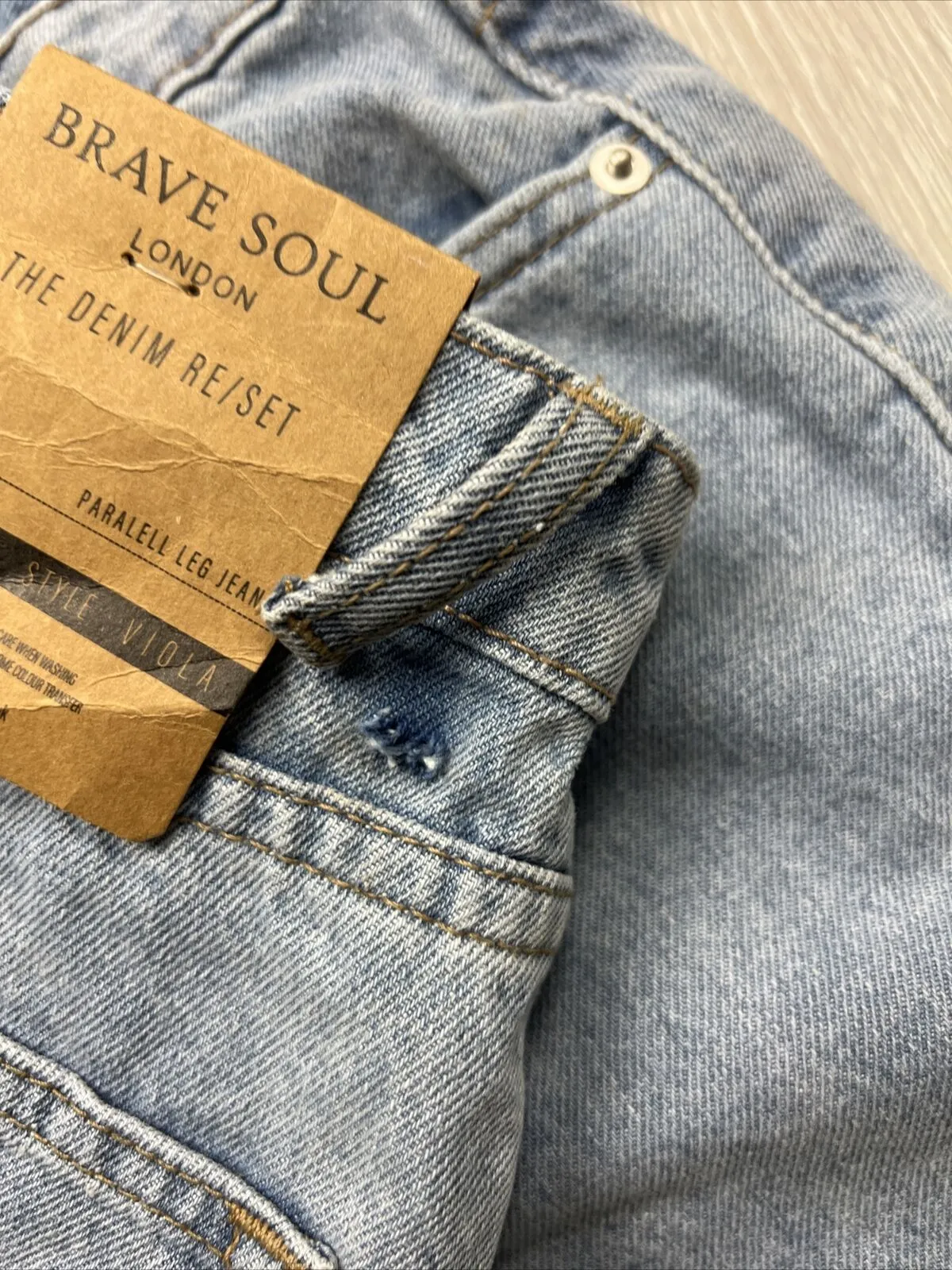 Brave Soul Viola Womens Denim Straight Jeans Size 10 (New)