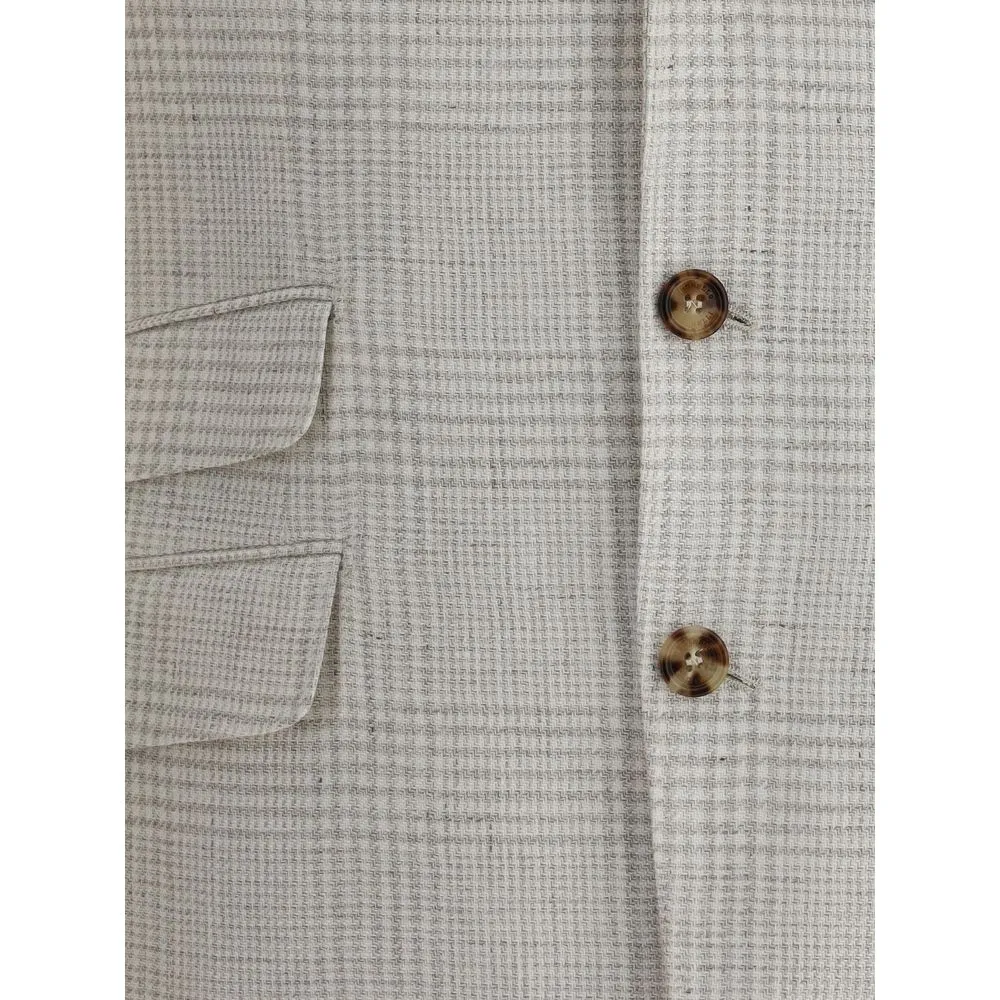 Brunello Cucinelli Single-breasted check Blazer