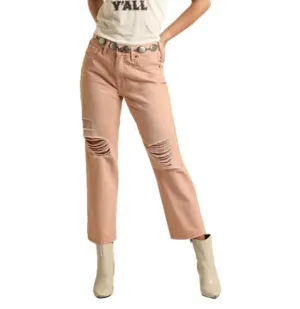 BW9HD03592 Peach Crop Jeans