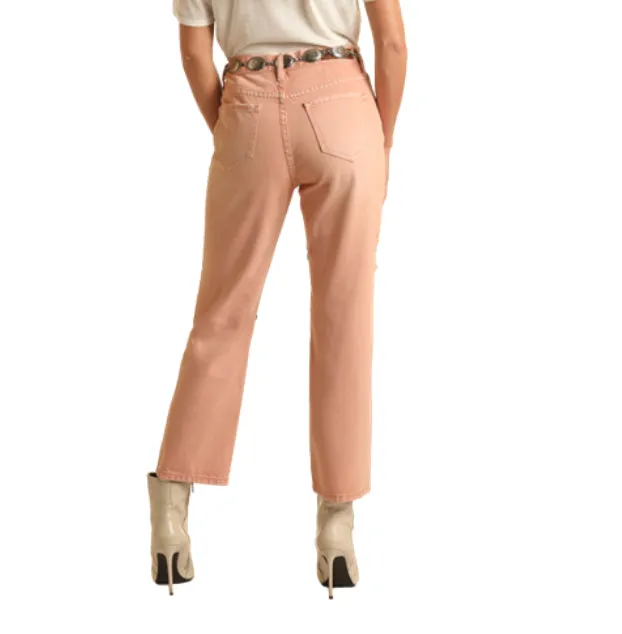 BW9HD03592 Peach Crop Jeans