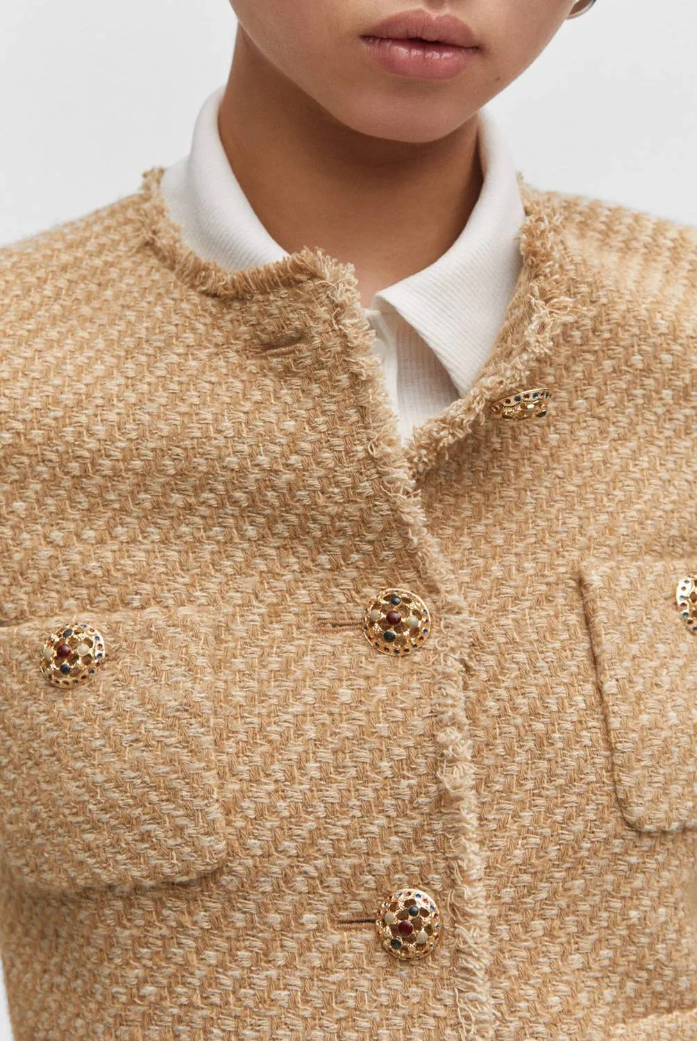 Camille – Chic Women's Short Tweed Jacket