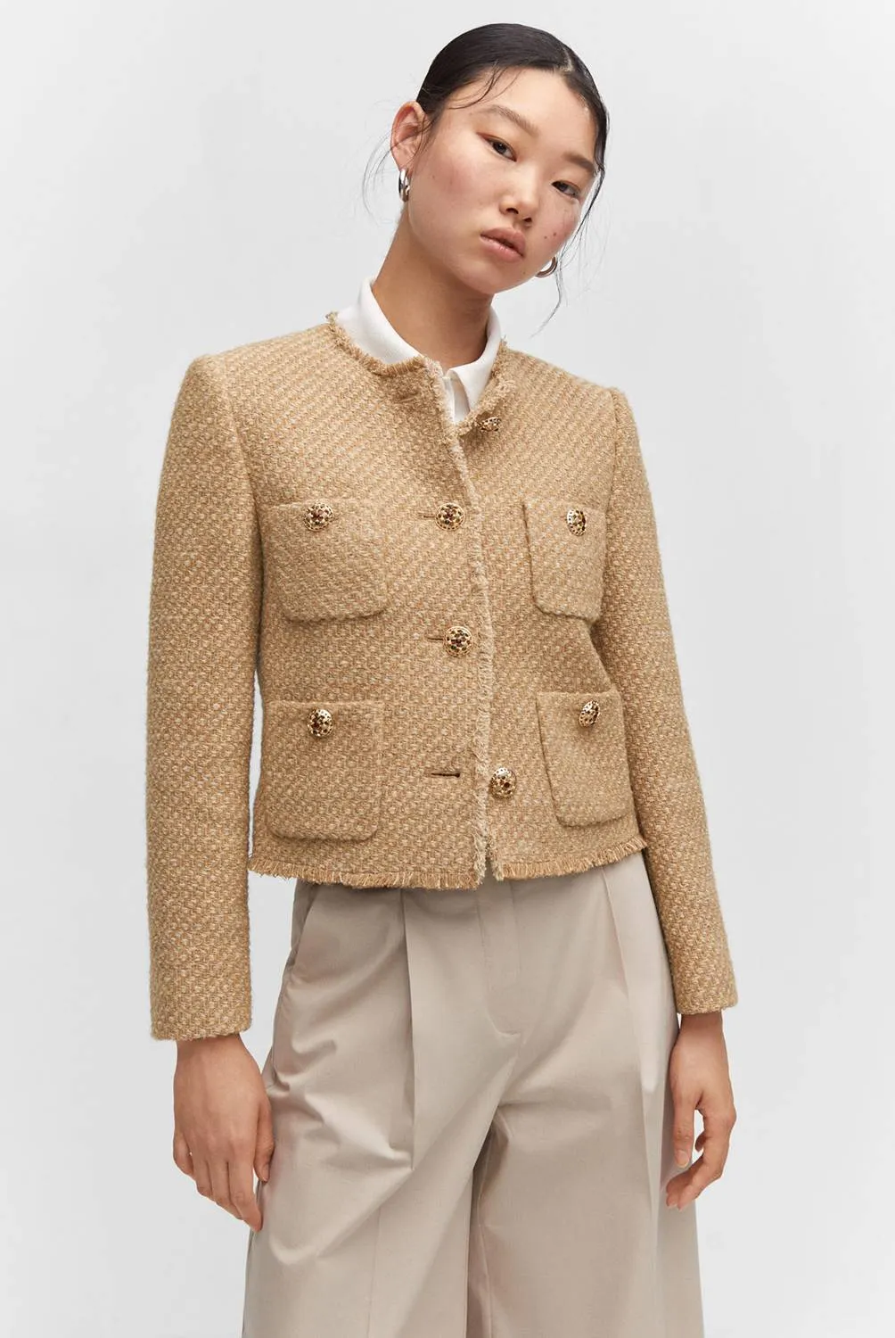 Camille – Chic Women's Short Tweed Jacket