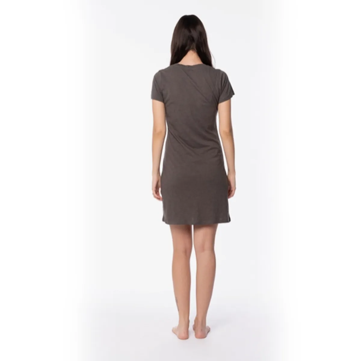 Can't Sleep 100% Cotton V-Neck Nightgown