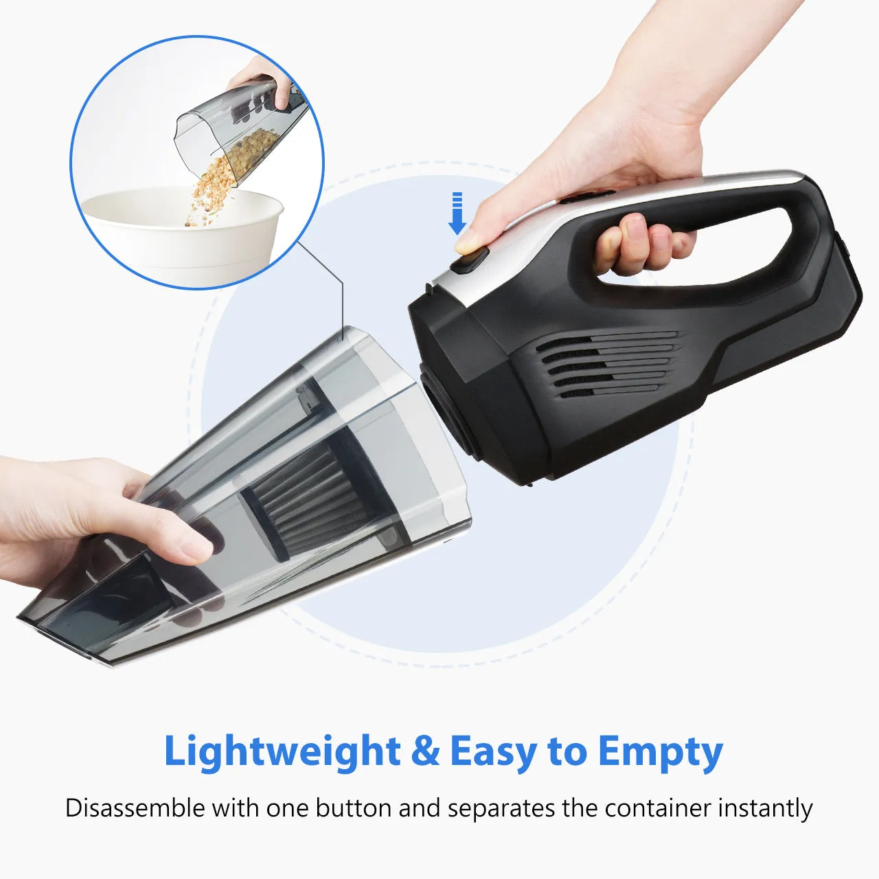 Car Auto Home Vacuum Cleaner Cordless Handheld Portable Lightweight Hand Vac New