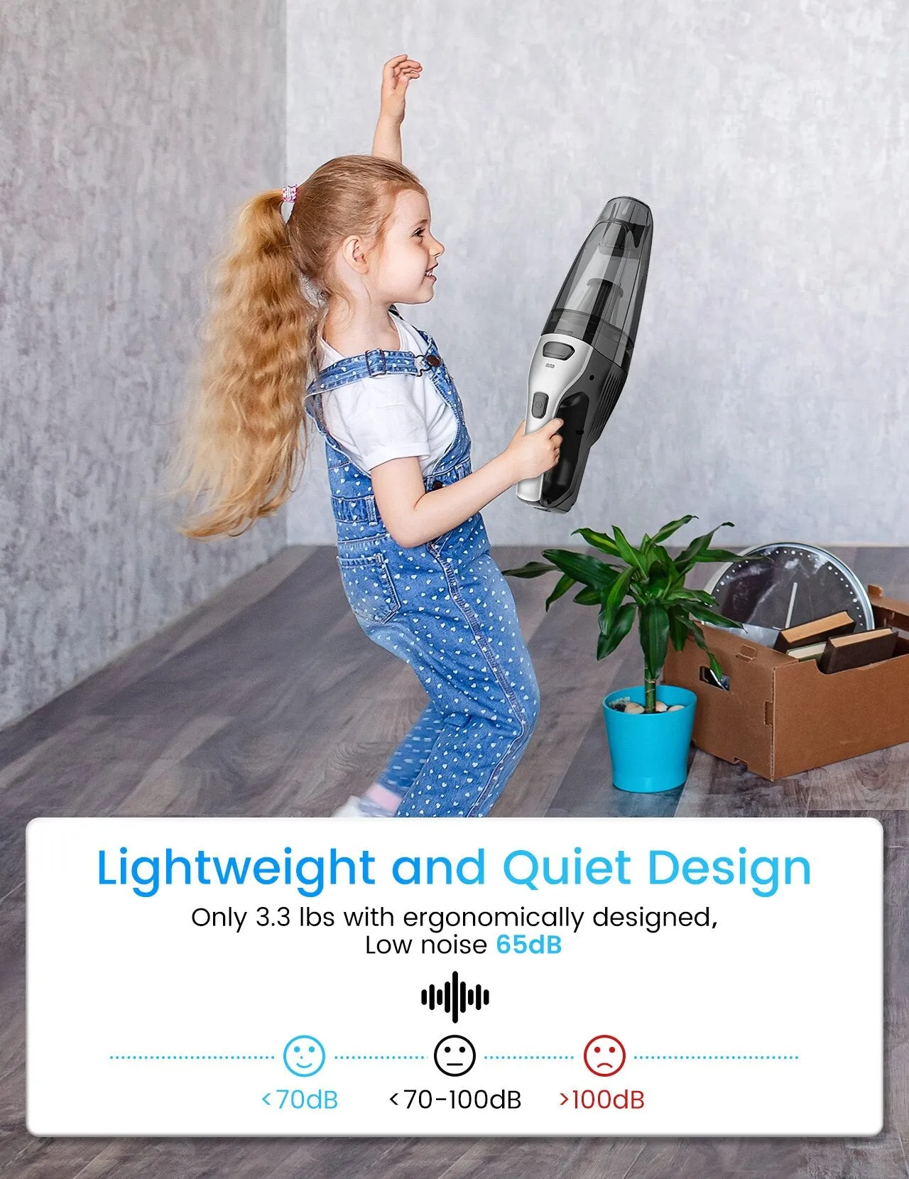 Car Auto Home Vacuum Cleaner Cordless Handheld Portable Lightweight Hand Vac New