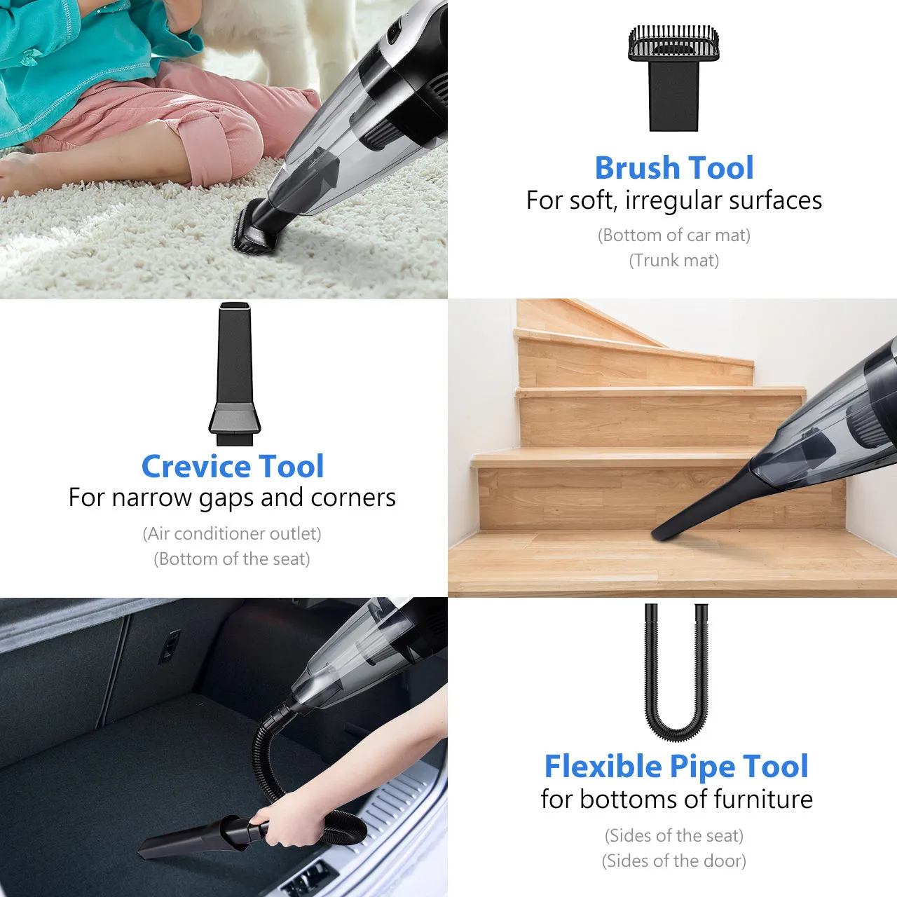 Car Auto Home Vacuum Cleaner Cordless Handheld Portable Lightweight Hand Vac New