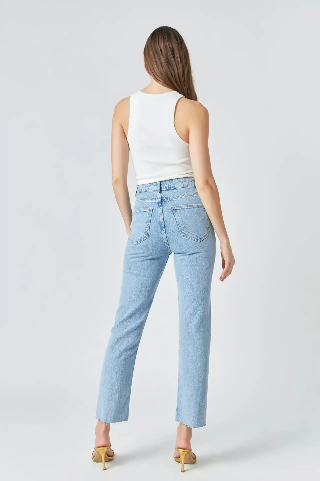 Classic White Knit Sleeveless Top