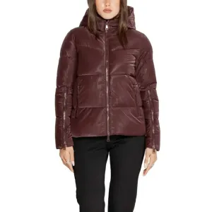 CLERÈ Women's Long Purple Jacket with Hood