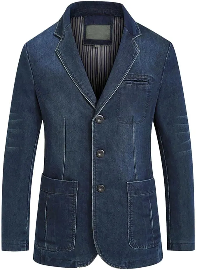 Cloudstyle Mens Casual 2 Buttons Slim Fit Jacket Lightweight Formal Business Blazer Sport Coat