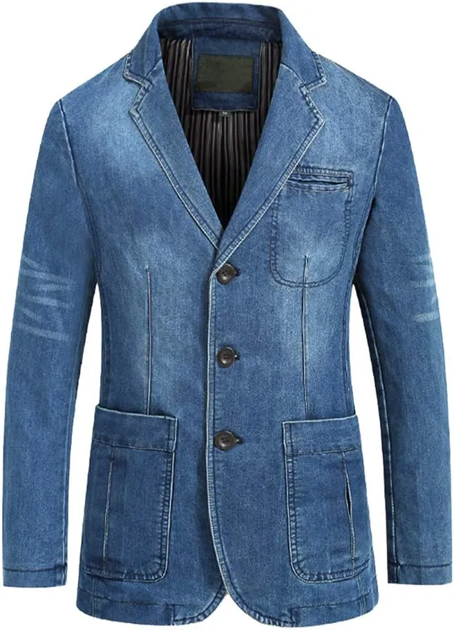 Cloudstyle Mens Casual 2 Buttons Slim Fit Jacket Lightweight Formal Business Blazer Sport Coat