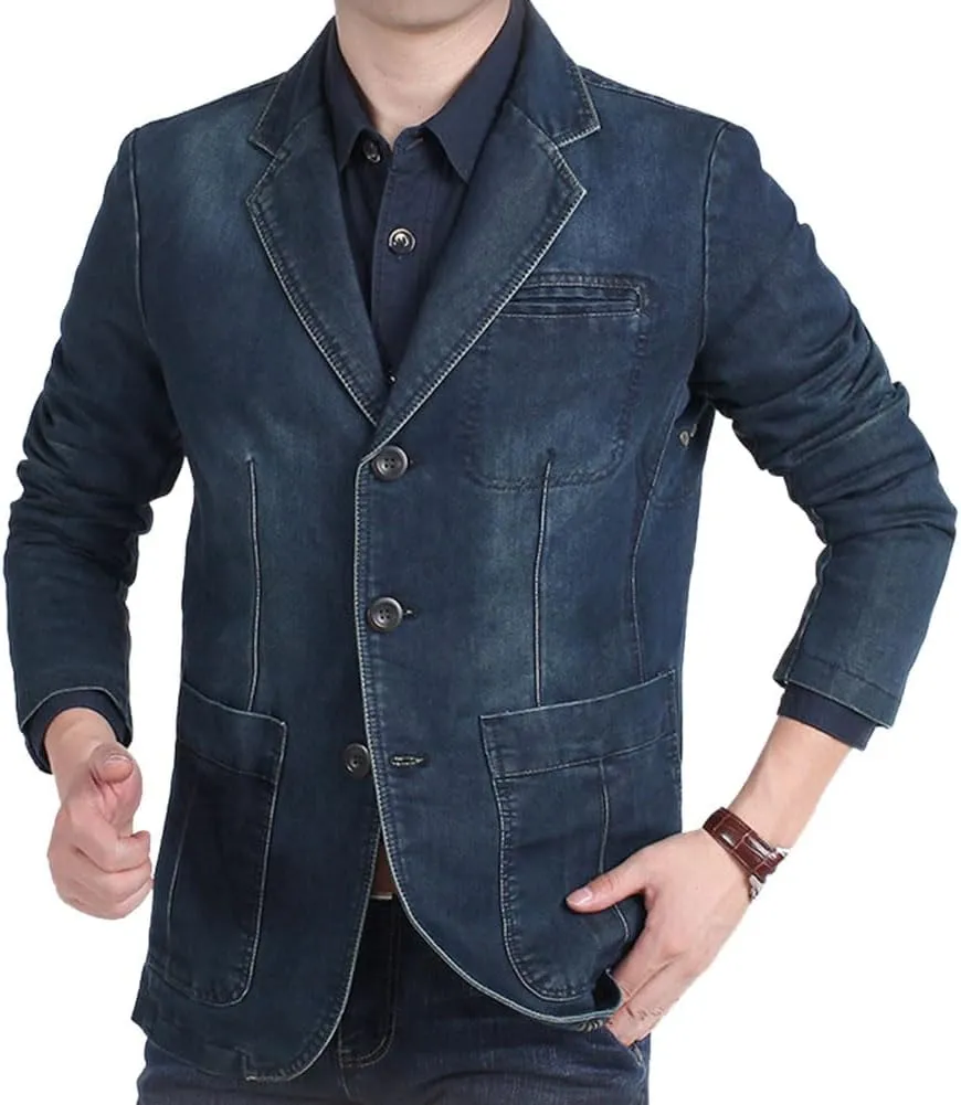 Cloudstyle Mens Casual 2 Buttons Slim Fit Jacket Lightweight Formal Business Blazer Sport Coat