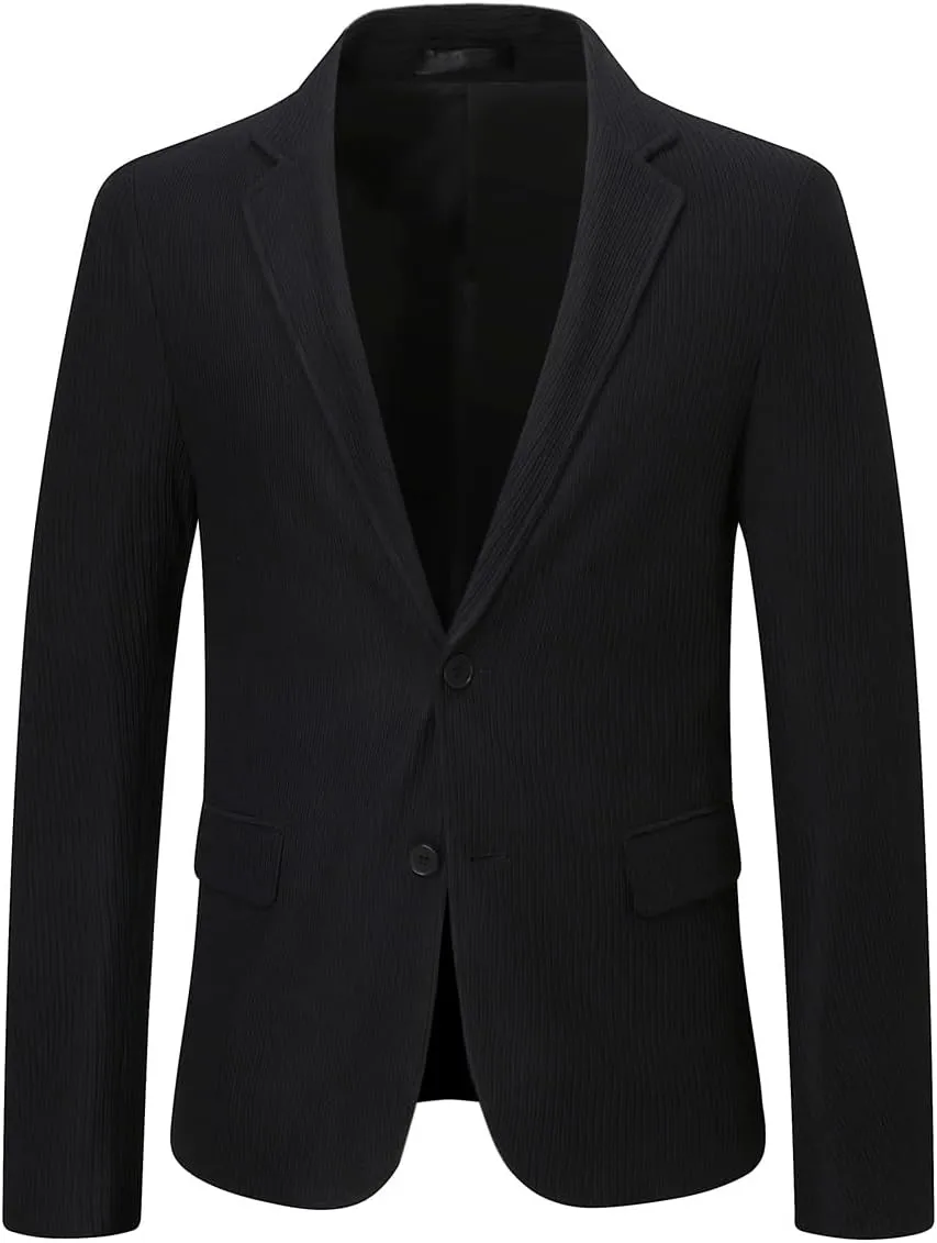 Cloudstyle Mens Casual 2 Buttons Slim Fit Jacket Lightweight Formal Business Blazer Sport Coat