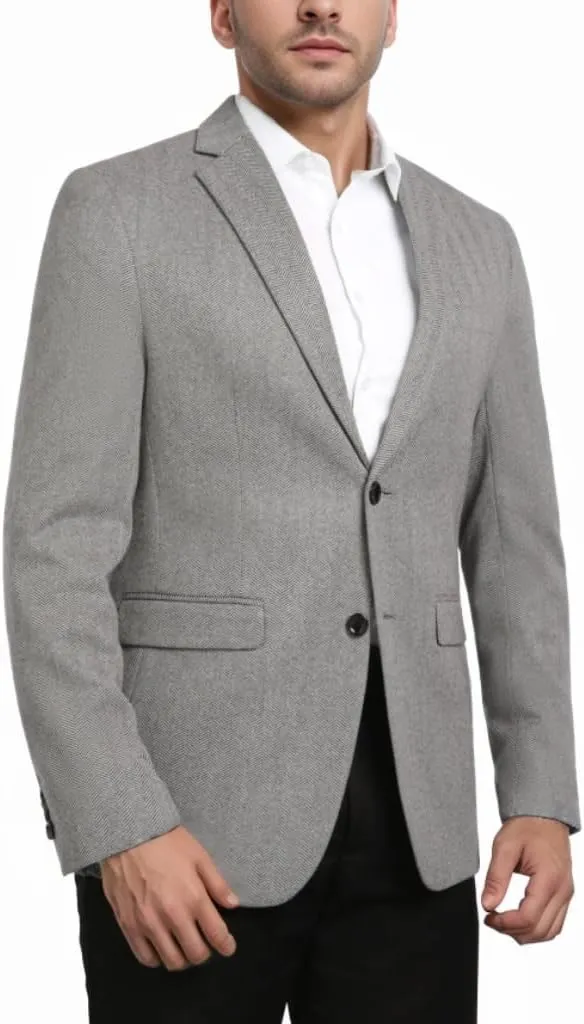 Cloudstyle Mens Casual 2 Buttons Slim Fit Jacket Lightweight Formal Business Blazer Sport Coat