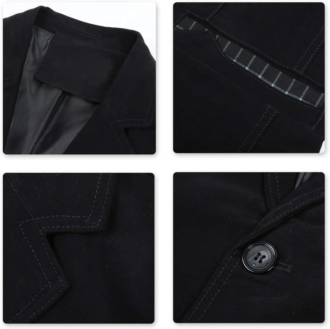 Cloudstyle Mens Casual 2 Buttons Slim Fit Jacket Lightweight Formal Business Blazer Sport Coat